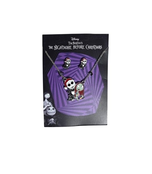 The Nightmare Before Christmas  Necklace and Earrings Set Disney New 