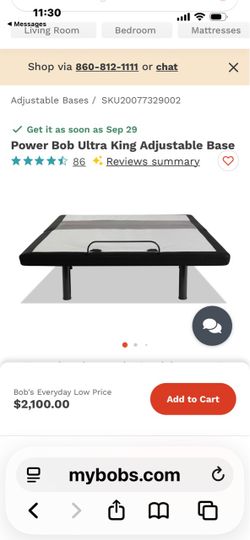 Bob ajesteble bed with mattress