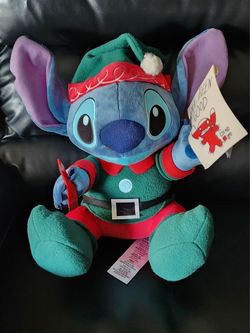 Disney Parks Christmas Elf Stitch Holiday Stitch Plush