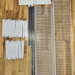 RUBBERMAID HOMEFREE SERIES CLOSET ORGANIZER KIT 4ft-8ft - WHITE - $90 OBO 