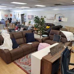 Sofa Loveseat Set New With Recliners 1600.00