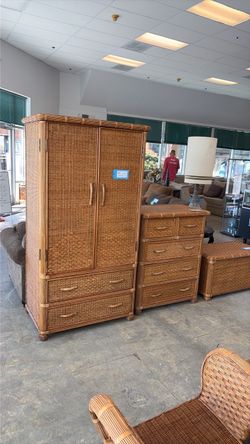 Rattan Armoire