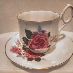 Royal Vale Bone China Teacup And Saucer