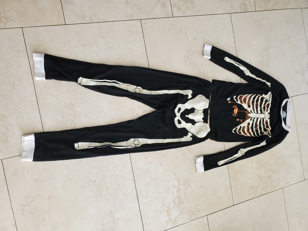 Boys Glow In The Dark Skeleton Pajamas Size 14-16