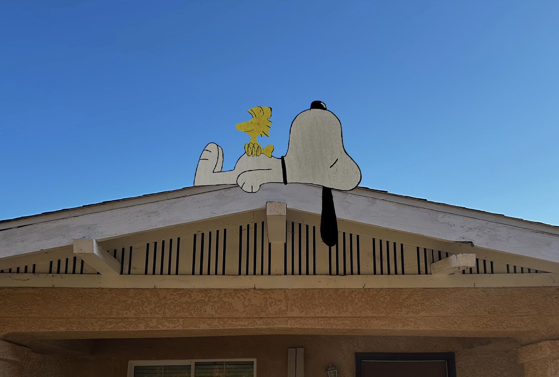 Snoopy And Woodstock Wood Roof Topper