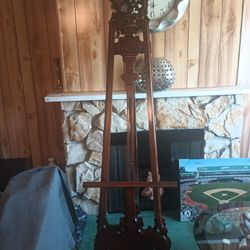 Mahogany Wood Easel From The Early 1900's