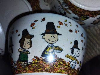 Peanuts Gang Thanksgiving Bowls 