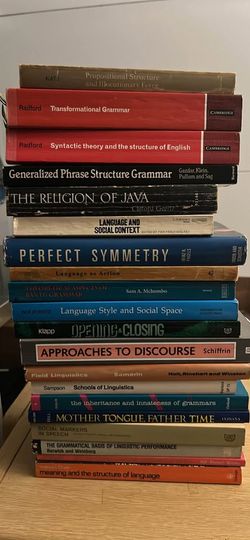 Vintage Linguistics & Syntax Academic Book Lot (20 Books)