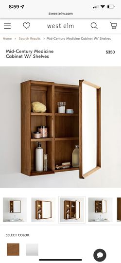 Mid-Century Medicine Cabinet w/ Shelves