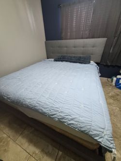 Bed and mattresses full size