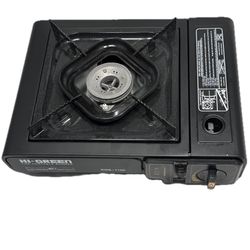 Like new - Portable single-burner butane gas stove -  HI-GREEN KGS-1100 With Carrying Case And Instructions