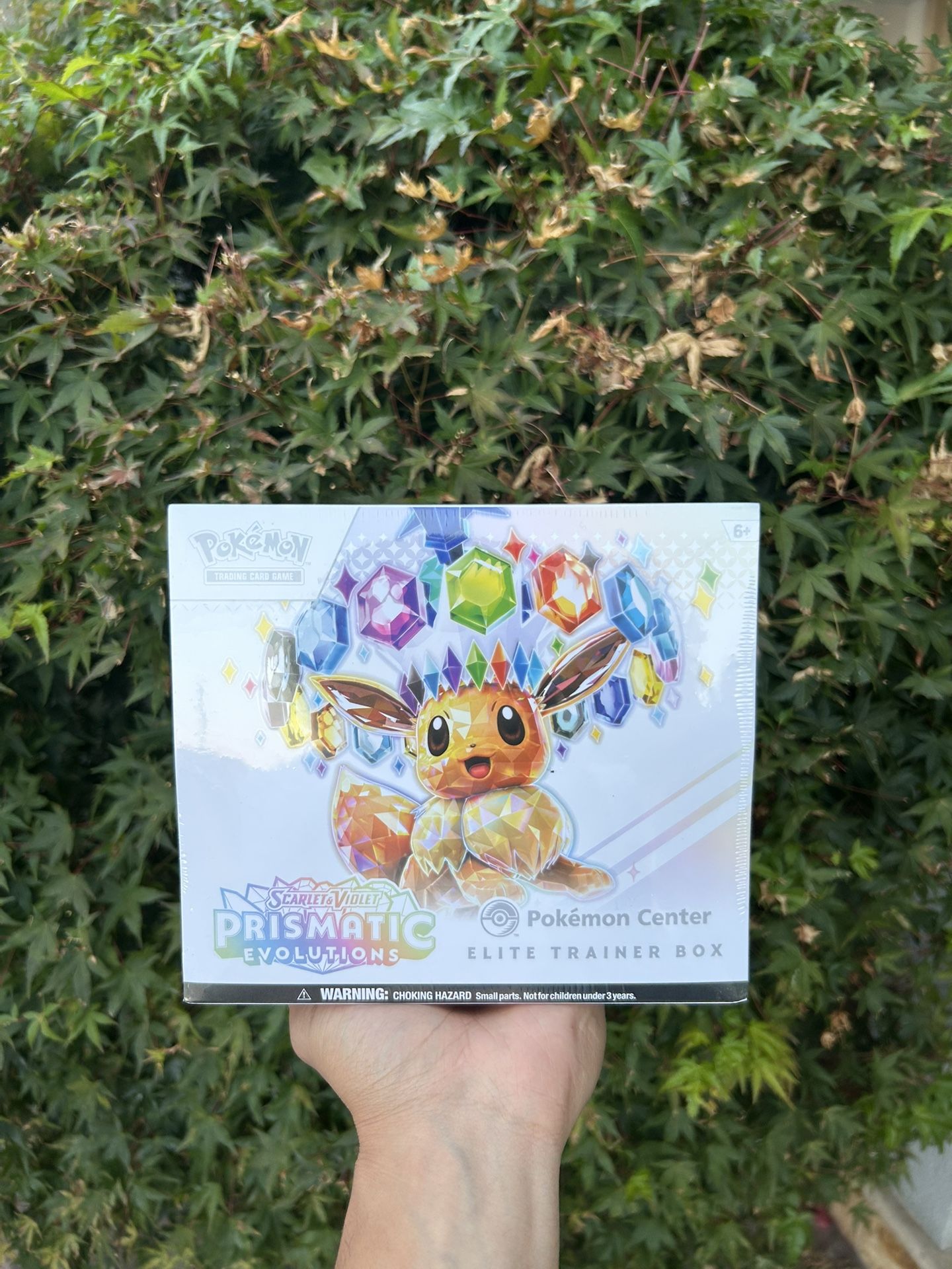 Prismatic Evolutions ETB Pokemon Center Stampped