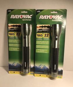 New LED Rayovac sportsman flashlight.