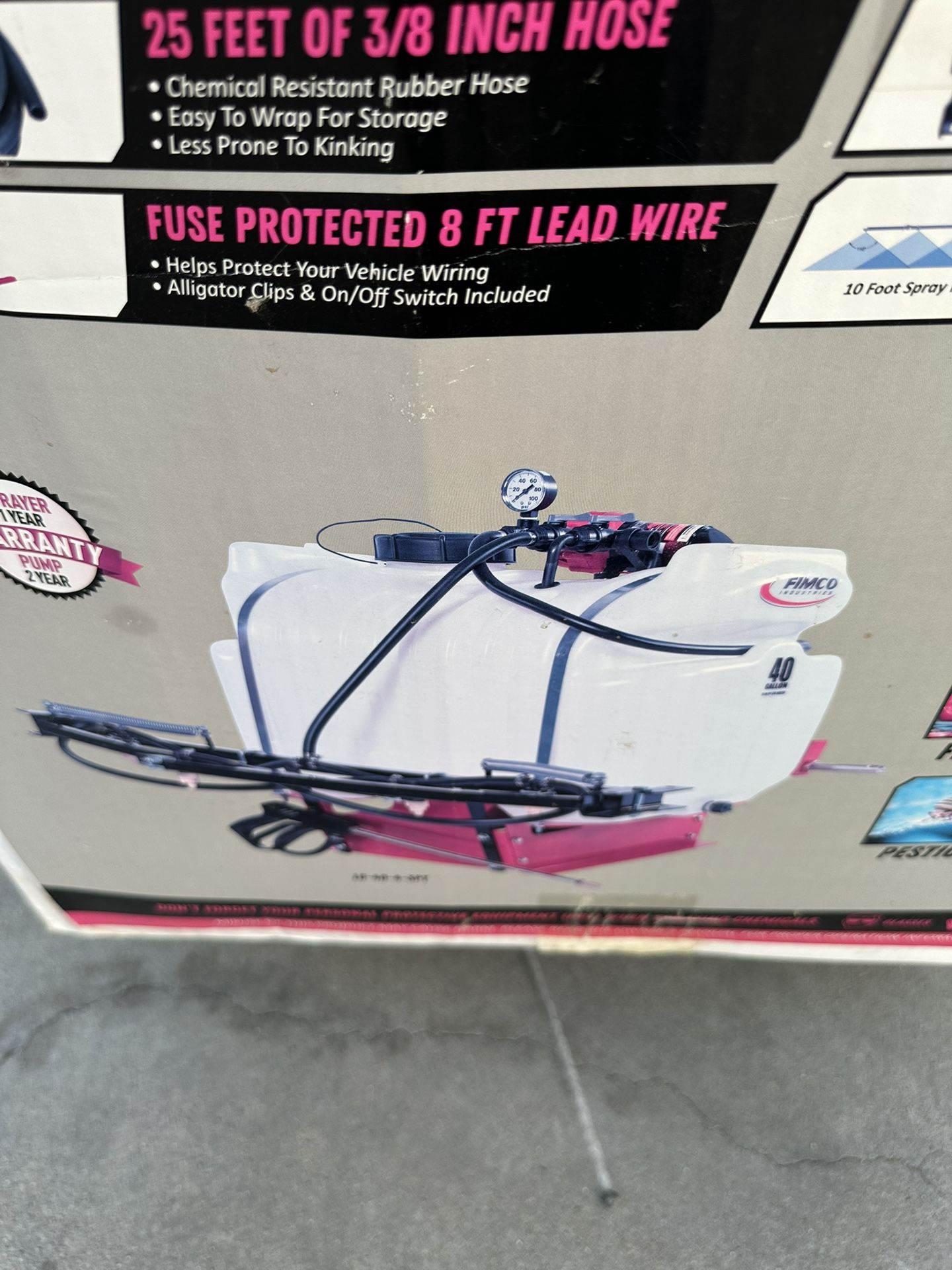 Three Point Electric Sprayer For Tractor New In Box