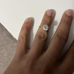 2.5 Carat Rose Gold Engagement Ring
