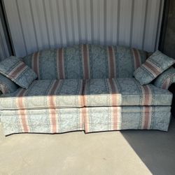 Fabric Sofa & Matching Pillows