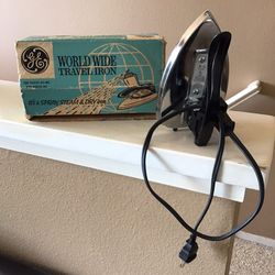 Vintage Retro General Electric Travel Iron