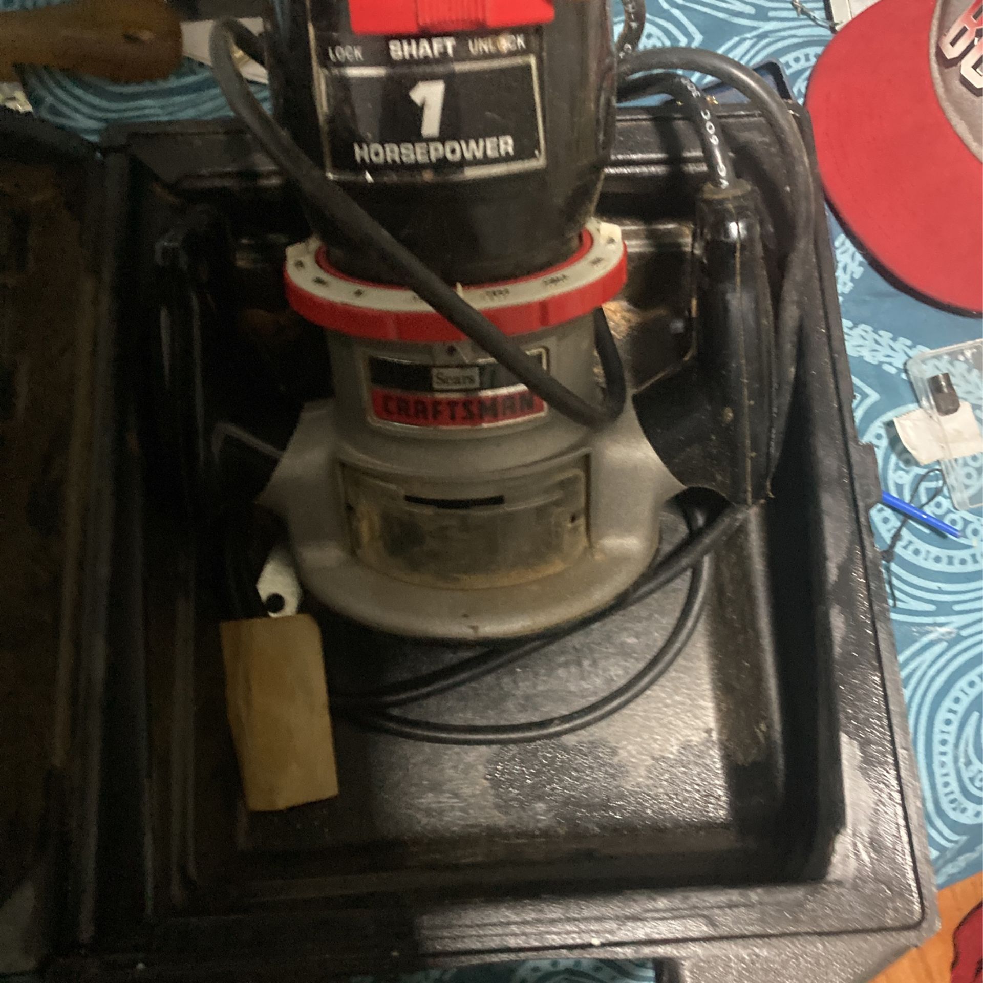 Sears Craftsman Wood Router With Bit And Carry Case