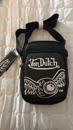 Von Dutch Black Crossbody Shoulder Bag