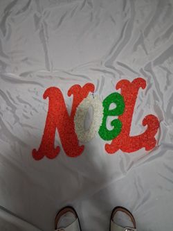 Vintage popcorn plastic Christmas deco