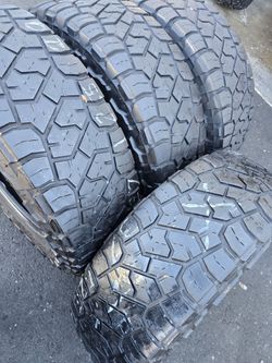 4 used tiresLt37x12.50r20  Toyo RT trail Open Country, DOT 2022,LR (E) $350.00 all 4
