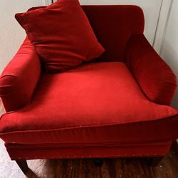 Oversized Red Chair
