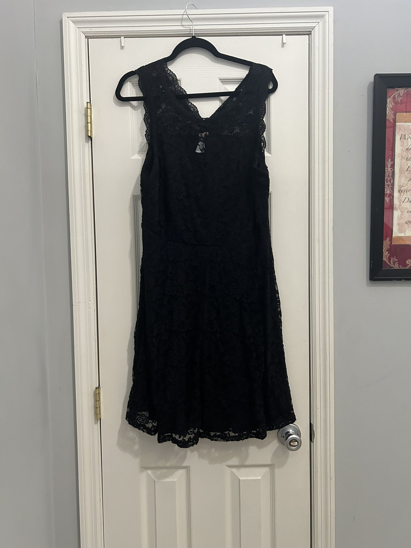 Black, Short, Dress
