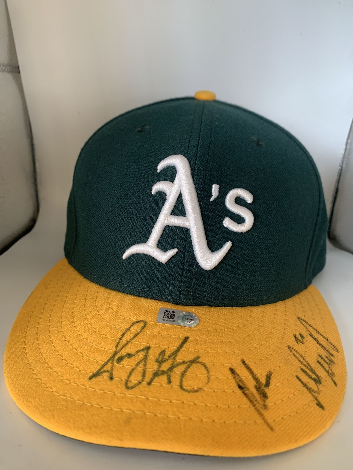 Vintage Athletics Hat Signed