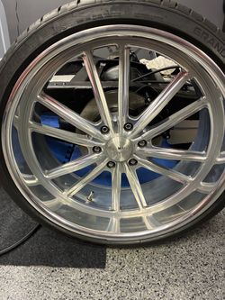 24” Chevy 6 Lug Billet Wheels, US Mags Bastille 6 Forged