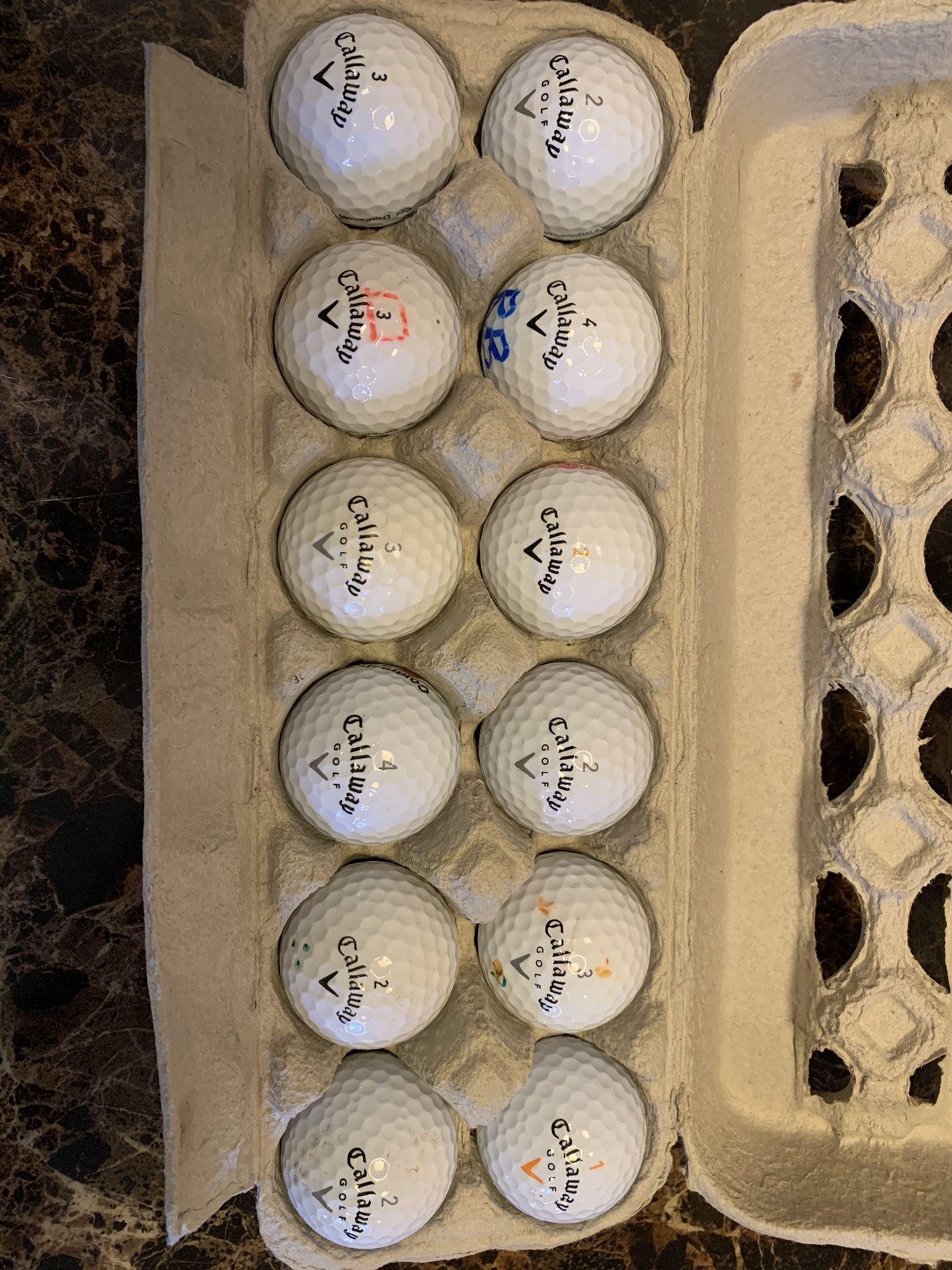 Used Callaway Warbird golf balls