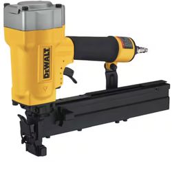 DEWALT Corded Pneumatic 16-Gauge 1 in. Crown Lathing Stapler