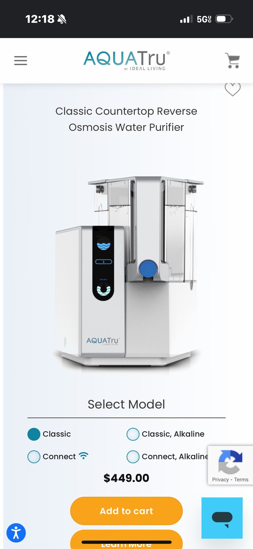 Aqua Tru Counter Top Water Filter