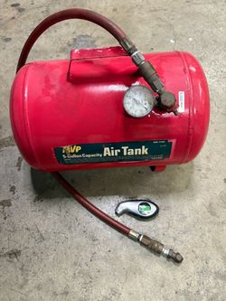 Air tank with accessories
