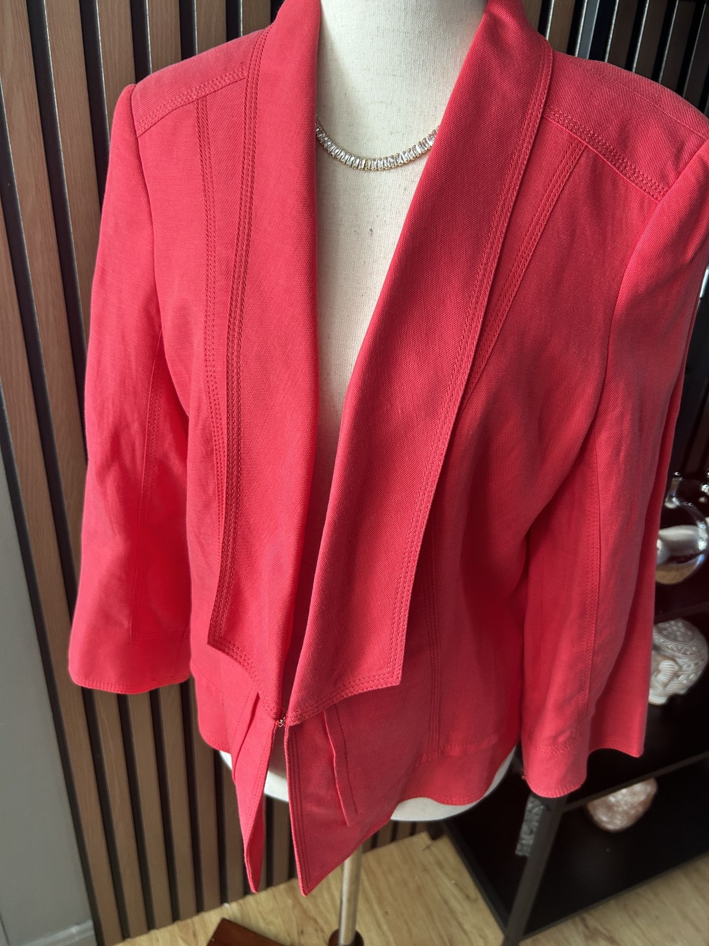 White House Black Market, Red Blazer Size 14