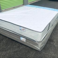 Set Queen Size Mattress Double Sided 10”Brand New In Plastic FREE DELIVERY AREA