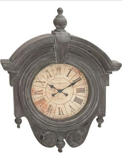 NEW Deco 79 Fiber Glass Wall Clock, 34 by 44-Inch