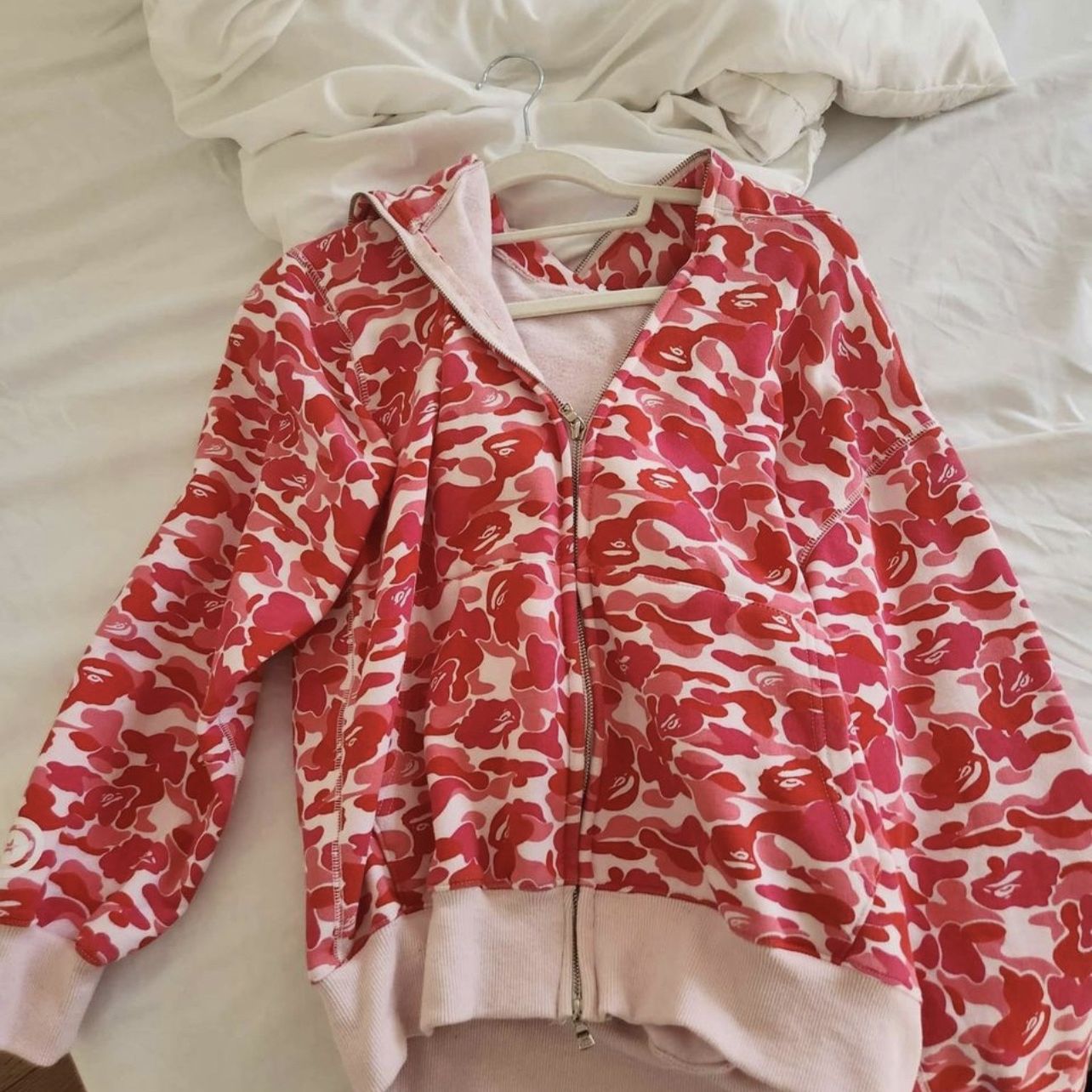 Pink Bape Zip Up