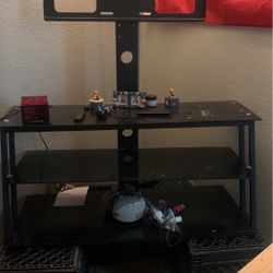 50-75 Inch Tv Stand With Three Glass shelves