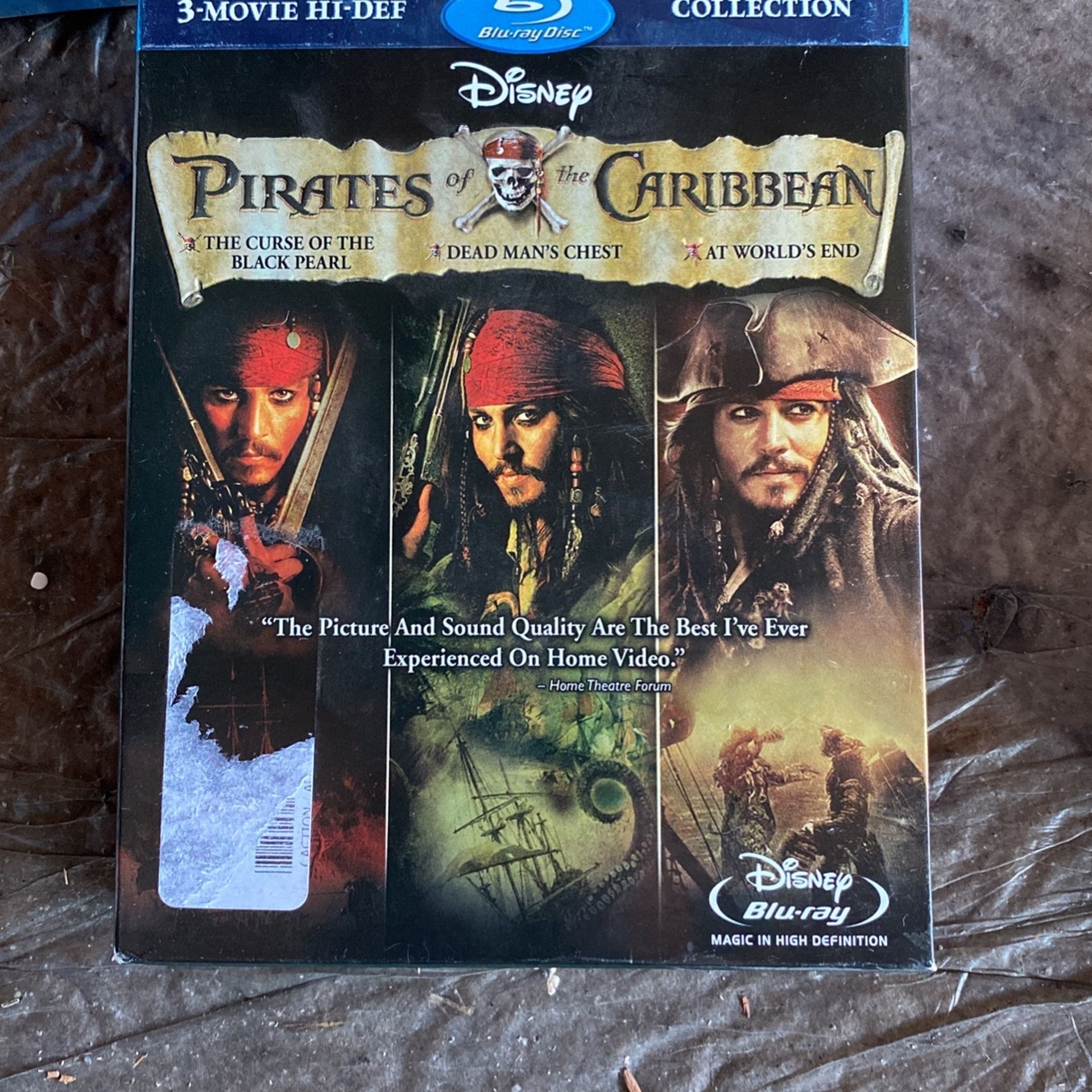 Blue-ray 3 Pack - Pirates Of The Caribbean