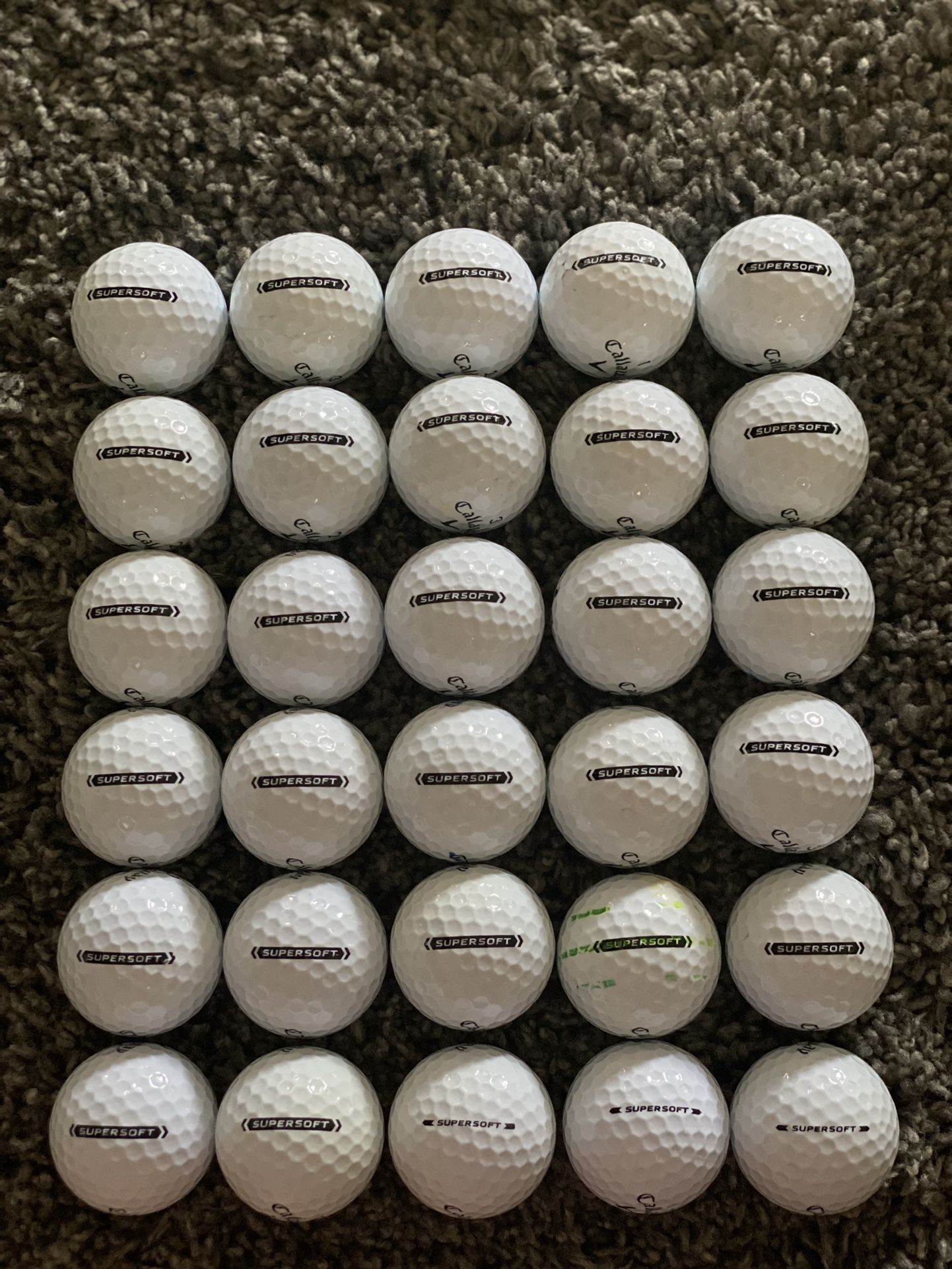 30 Callaway Super Soft Golf Balls 