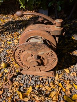 Old Ship Yard Cable Winch Hoist