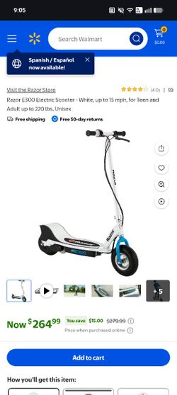 E300 Electric Scooter Razor