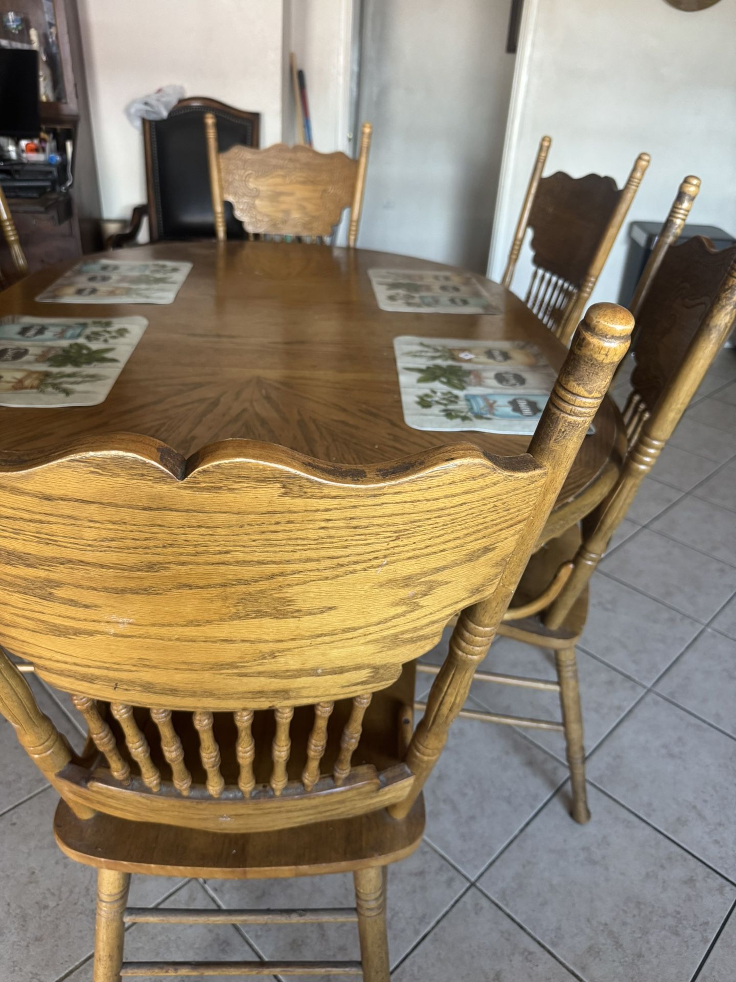 Wooden Dining Room Table Set