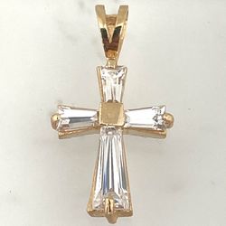 Sterling silver CZ cross