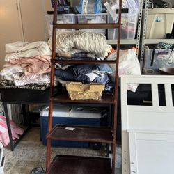 Ladder-Style Bookshelf – Solid Wood $60 OBO