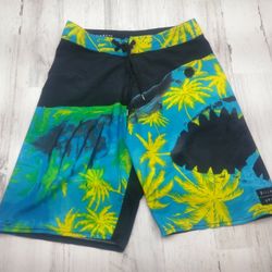 Billabong X White Mike Hawaiian Shark Swimming Trunks Youth 27 (14)