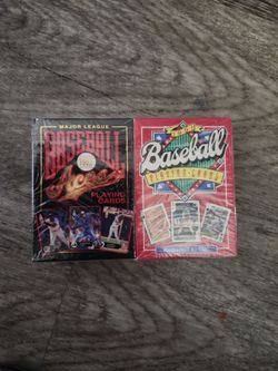 These vintage baseball playing card decks from the early 1990s are fun collector's items,