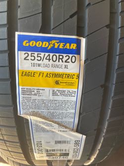 new 255/40/20 Goodyear Eagle F1 asymmetric 5