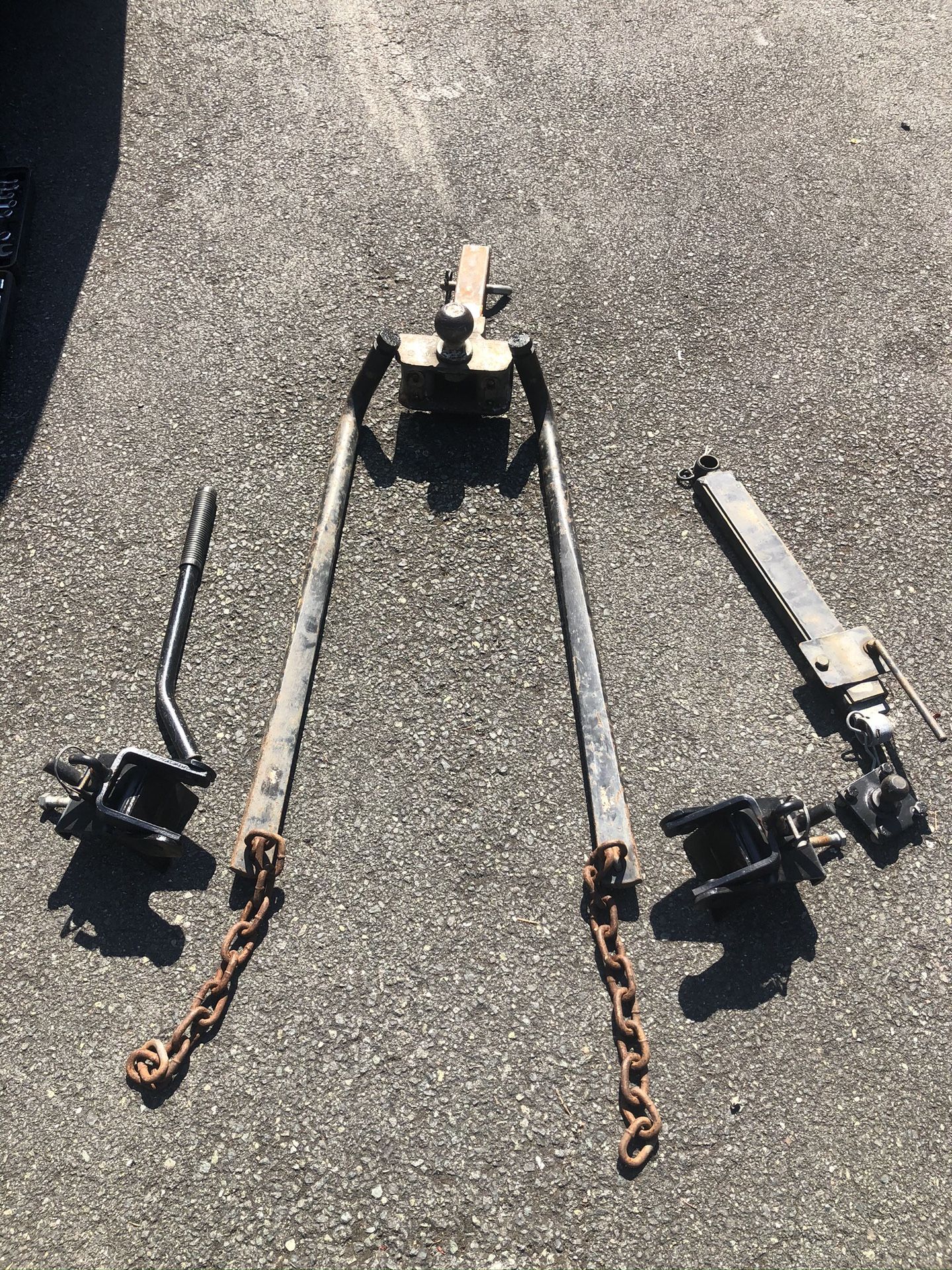 RV hitch set