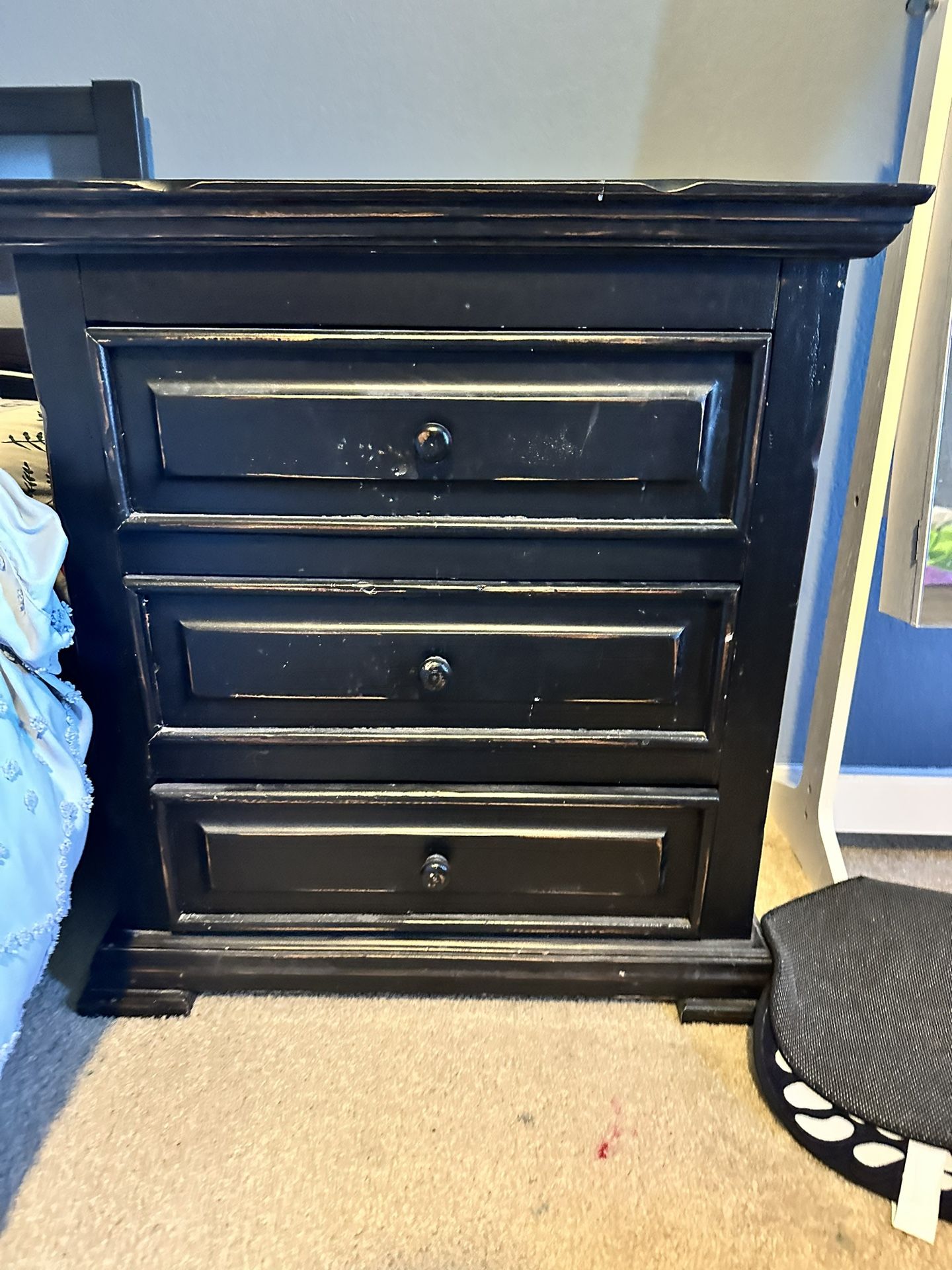 King Bed frame/Box springs/ Night Stand